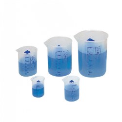 Wide Mouth Graduated Beakers for Science Projects and More - Set of 5