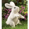 Alternate Image #3 of Standing White Rabbit Hand Puppet