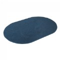 Mt. St. Helens Solid Color Carpet - Blueberry Blue - 8'3" x 11'8" Oval