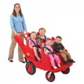 Alternate Image #3 of Fat Tire Never Flat 4-Passenger Bye-Bye Buggy - Red