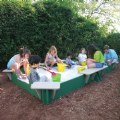 Primary Thumbnail of 5' x 10' Sandbox with Cover - 4 Corner Seats