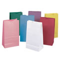 Rainbow Kraft Bags in Pastel Colors for Projects and Luminaries - 28 Bags