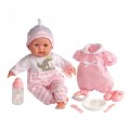 Nonis 15" Deluxe Soft Body Baby Doll Set - Pink