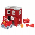 Eco-Friendly Fire Station and Fire Truck Playset