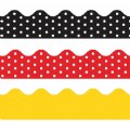 Alternate Image #2 of Rolled Scalloped Polka Dot Borders - Set of 6