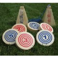 Alternate Image #2 of Rollors Outdoor All Wood Game Combining Bocce, Horseshoes and Bowling