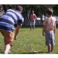 Alternate Image #4 of Rollors Outdoor All Wood Game Combining Bocce, Horseshoes and Bowling