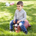 Thumbnail Image #3 of Farm Hoppers® Inflatable Bouncing Brown Horse