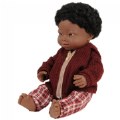 Doll with Down Syndrome 15" - African Boy with Outfit