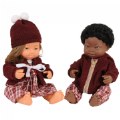 Dolls with Down Syndrome 15" - Caucasian Girl and African Boy