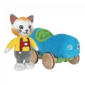 Huckle Cat Soft Toy With Car 7.5"