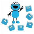 Thumbnail Image of Glo Pals Sesame Street Cookie Monster & 6 Light Up Water Cubes