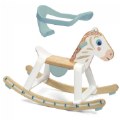 Thumbnail Image #2 of BabyCavali White Wooden Rocking Horse with Removable Safety Guard
