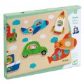 Alternate Image #4 of Things-That-Go & Animal Homes Colorful Wooden Puzzles