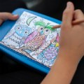 Thumbnail Image #4 of Portable Coloring Kit with Storage Bag & Bonus ABC Learning Cards - Blue