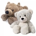 Warmies Microwavable Plush Brown Bear & Marshmallow Bear - 13"