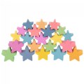 Stackable Rainbow Wooden Stars - 21 Pieces