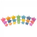 Alternate Image #2 of Stackable Rainbow Wooden Stars - 21 Pieces