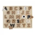 Chalkboard-Based Alphabet Puzzle