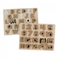 Chalkboard-Based Alphabet & Number Puzzle Set