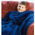 Alternate Image #2 of 7lb Weighted Sensory Blanket - Blue & Green