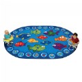 Alternate Image #2 of Fishing for Literacy Oval Carpet 3'1" x 5'5"