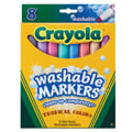 Crayola® 8-Count Tropical Colors Washable Markers - Single Box