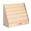 Premium Solid Maple Large 36" Wide 5-Shelf Book Display