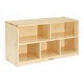 Thumbnail Image of Premium Solid Maple Toddler 5-Compartment Storage Unit - Solid Back