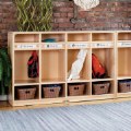 Thumbnail Image #2 of Premium Solid Maple 4-Section Toddler Locker