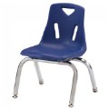 Primary Thumbnail of Berries&reg; Stacking Chair with Chrome-Plated Legs and 10" Seating Height - Blue
