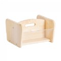 Premium Solid Maple "I Can See" Book Bin