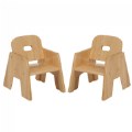Premium Solid Maple Chairs - Set of 2