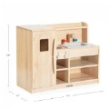 Alternate Image #7 of Premium Solid Maple All-In-One Toddler Kitchen