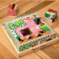 Alternate Image #6 of Wooden Farm Animals Cube Puzzle - 6 Puzzles in One,  16 pieces