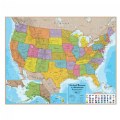 Laminated US Map