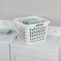Thumbnail Image #3 of Bushel Square Laundry Basket - White