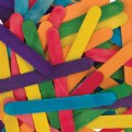 Alternate Image #3 of Colored Jumbo Wood Craft Sticks - 300 Pieces