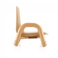 Alternate Image #3 of Nature Color Chunky Stackable Chair - 5.5" Seat Height - Natural
