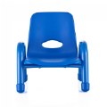 Alternate Image #2 of Chunky Stackable Chair - 7.5" Seat Height - Blue