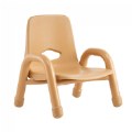 Nature Color Chunky Stackable Chair - 7.5" Seat Height - Natural