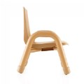 Alternate Image #3 of Chunky Stackable Chair - 9.5" Seat Height - Natural