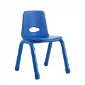 Chunky Stackable Chair - 13.5" Seat Height - Natural Blue