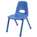 Factory Second Chunky Stackable Teacher Chair - 17.5" Seat Height - Blue