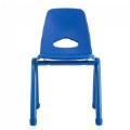 Alternate Image #2 of Nature Color Chunky Stackable 17.5" Teacher Chair - Blue