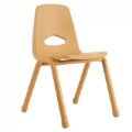 Chunky Stackable  Teacher Chair - 17.5" Seat Height - Natural