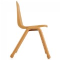 Alternate Image #3 of Nature Color Chunky Stackable 17.5" Teacher Chair - Natural
