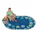 Thumbnail Image #2 of Kaplan® Tranquil Trees Carpets - 4' x 6' Oval - Blue