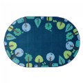 Thumbnail Image of Kaplan® Tranquil Trees Carpets - 6' x 9' Oval - Blue