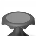 Alternate Image #2 of Hokki Stool Flexible Ergonomic Seating - 12" Black
